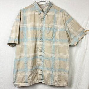 Columbia PFG Short Sleeve Button Shirt Mens XXL Camp Outdoors Gorpcore Buffet